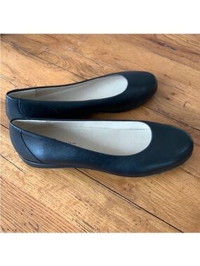 SAS Scenic Ballet Flat Women’s Black Leather Made in the USA NWOB Size 11 Slim